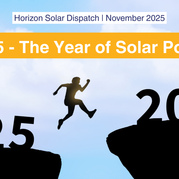 Horizon’s Solar Dispatch – December 2025
