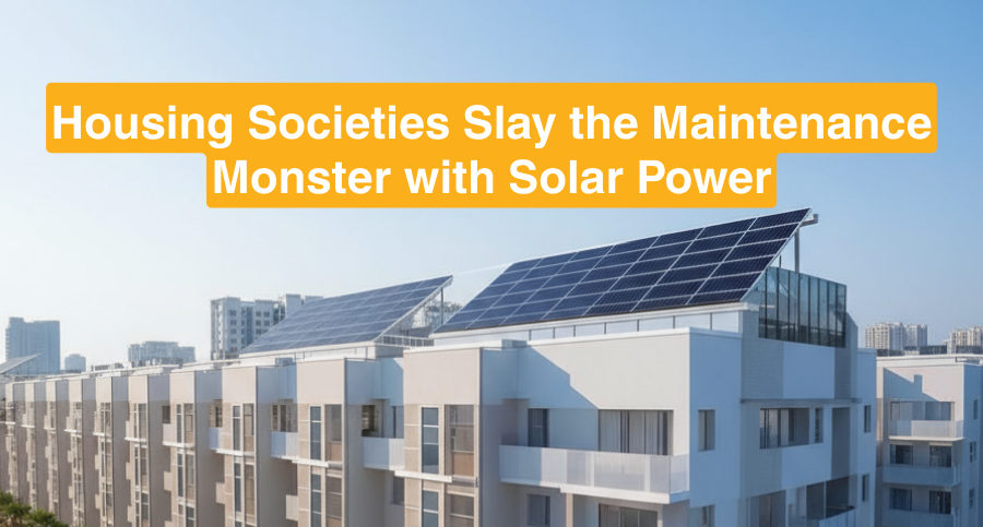 Housing Societies Slay the Maintenance Monster with Solar Power