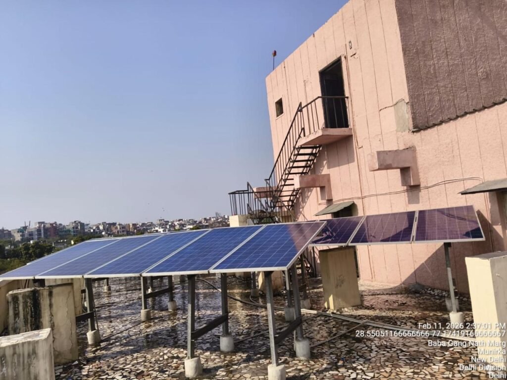 Rooftop install — wide shot